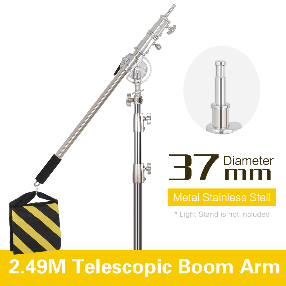 Photography Darkroom - 2.49M Length Cross Arm Stainless Steel