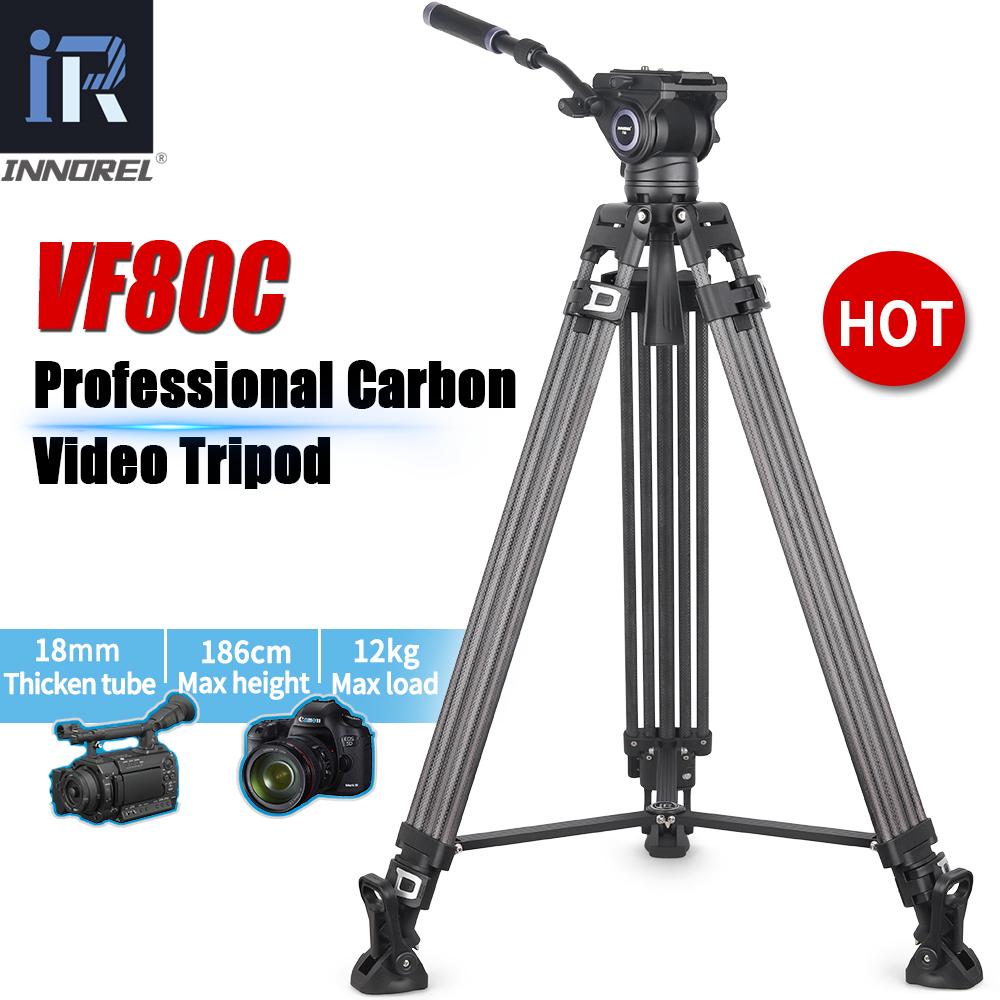 Camera Tripod Carbon - INNOREL VF80C Professional Carbon Fiber Video