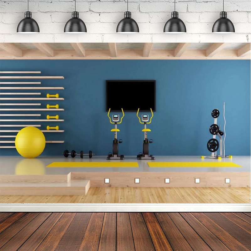 Photography Yoga - Photography Backdrop Home Gym Modern Fitness