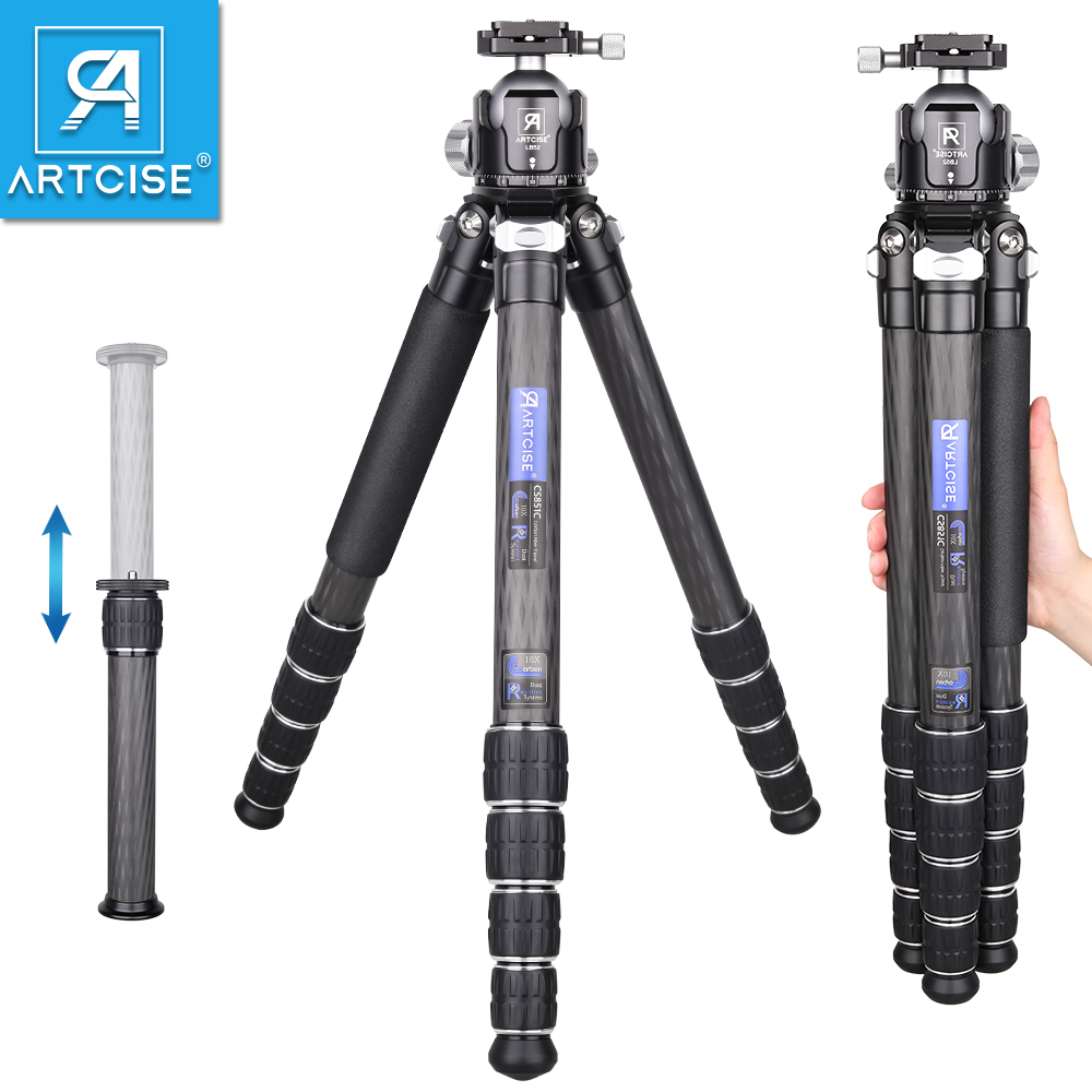 Camera Tripod Carbon - ARTCISE CS851C Professional Carbon Fiber Heavy