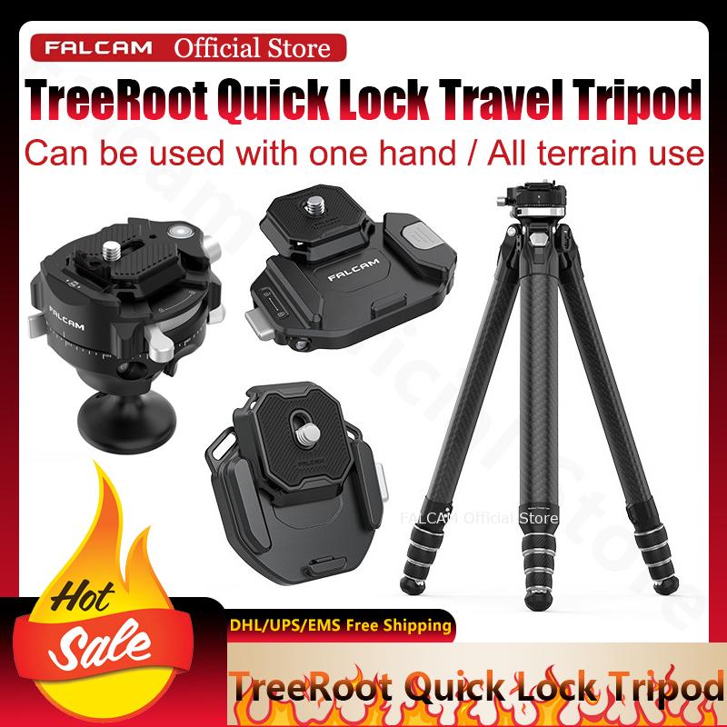 Camera Tripod Carbon - Falcam Treeroot Quick Lock Travel Tripod