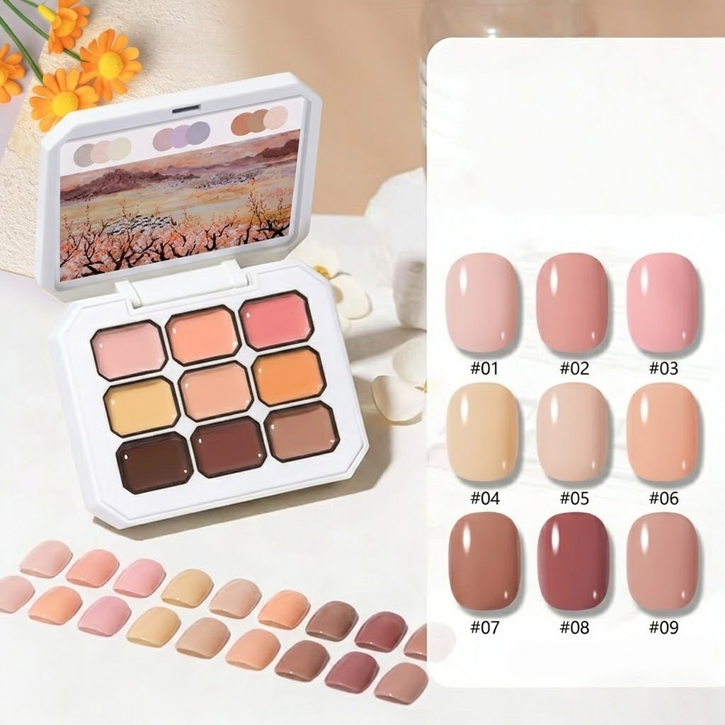 Photography Design - 1pc 9-Grid Color Painting Gel High