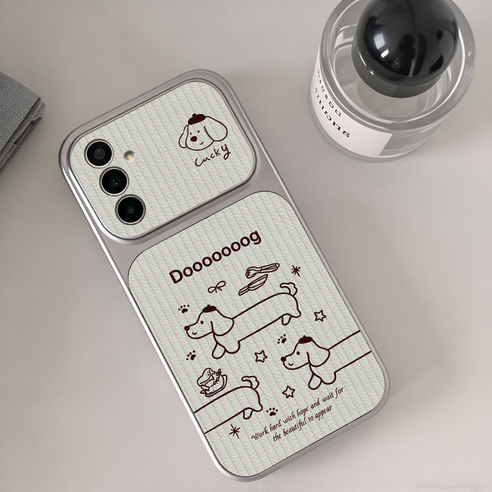 Cartoon Dachshund Phone Case F - Camera Strap Leather review and price