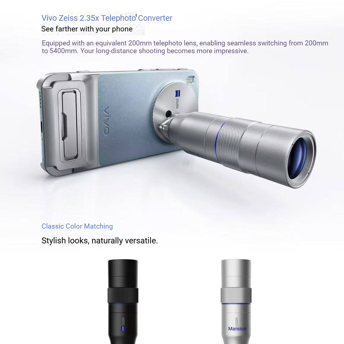 Zeiss 2.35X Telephoto Zoom Len - Photography Kit Vivo X300 Pro review and price