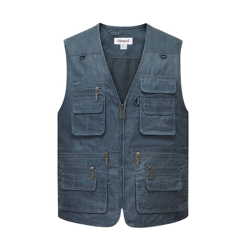 Multi Pocket Men's Vest Zipper - Photography Vest review and price