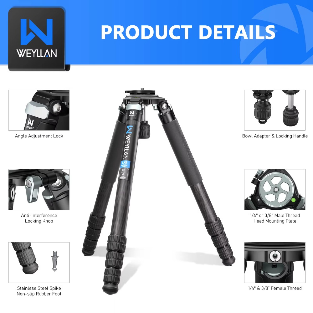 WEYLLAN LX9 Carbon Fiber Tripo - Camera Tripod Carbon review and price