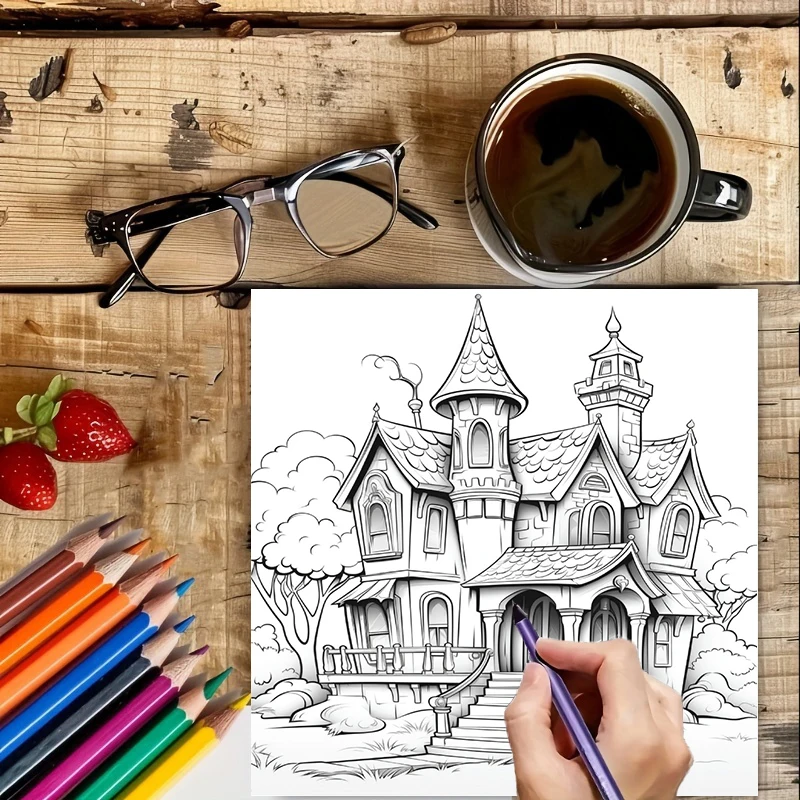 Haunted House Coloring Book fo - Photography Of Book review and price