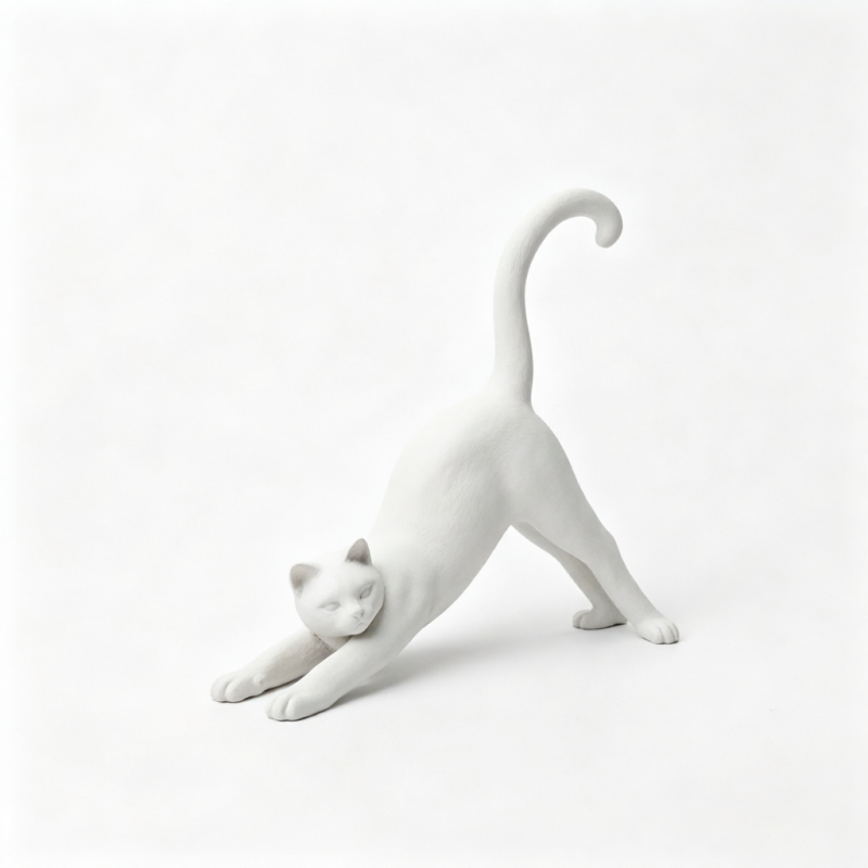 Yoga Stretch Cat Mini Sculptur - Photography Yoga review and price