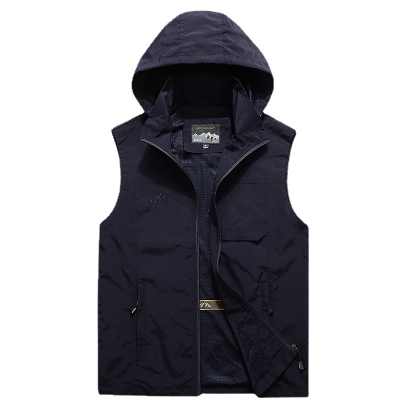 Men Outdoor Hooded Detachable  - Photography Vest review and price