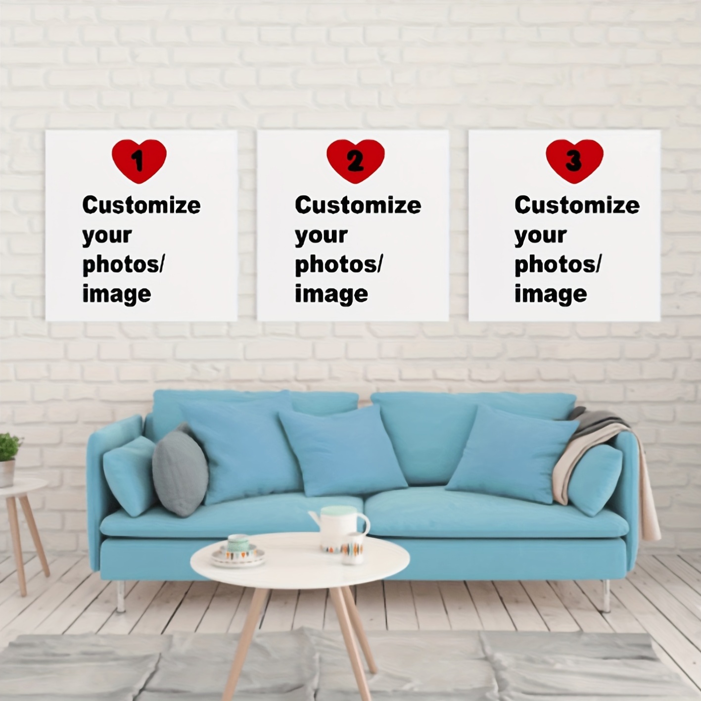 3pcs/set Custom Square Canvas  - Photograph Lyrics review and price