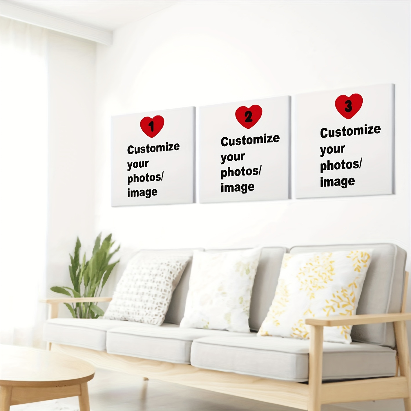 3pcs/set Custom Square Canvas  - Photograph Lyrics review and price