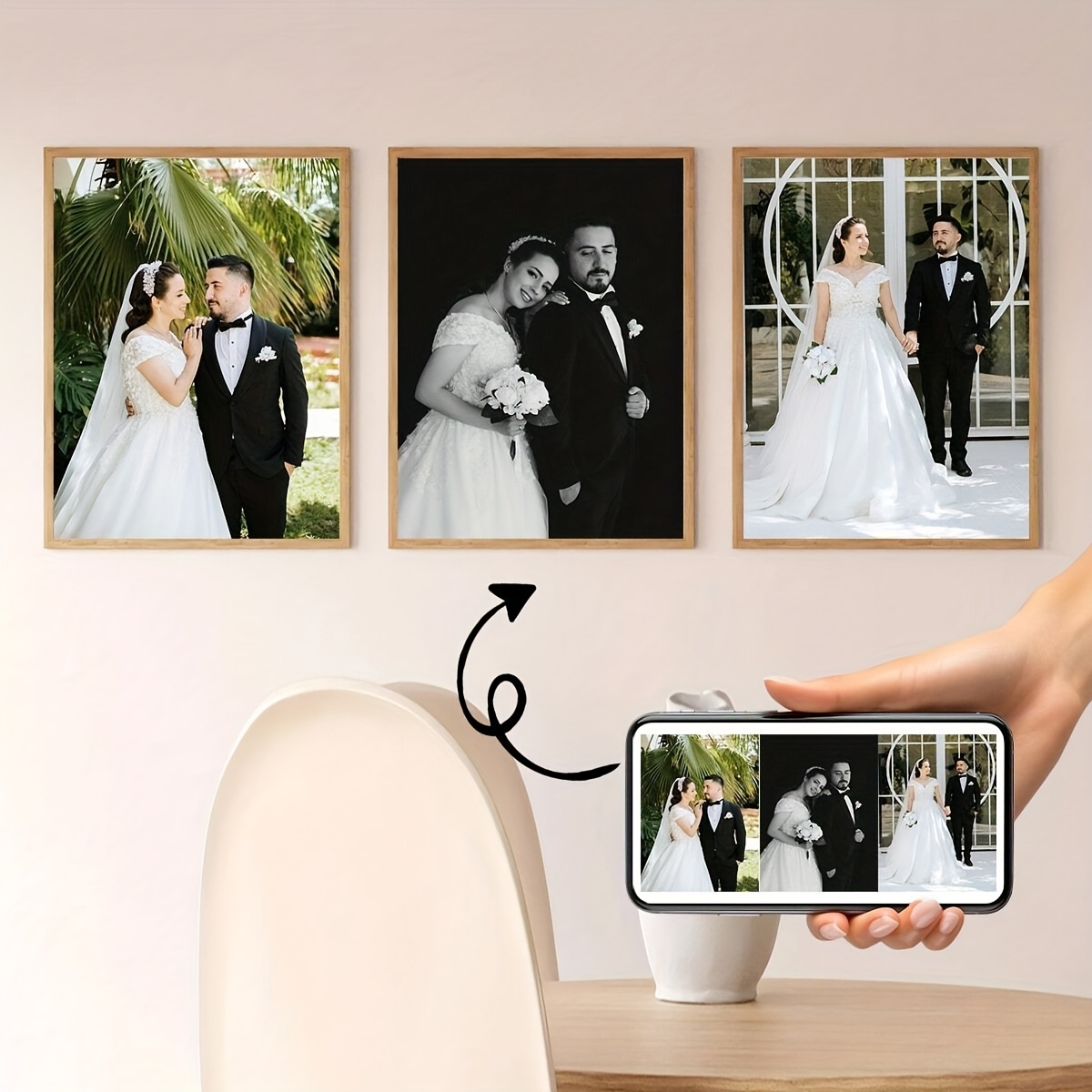 3pcs/set Custom Square Canvas  - Photograph Lyrics review and price