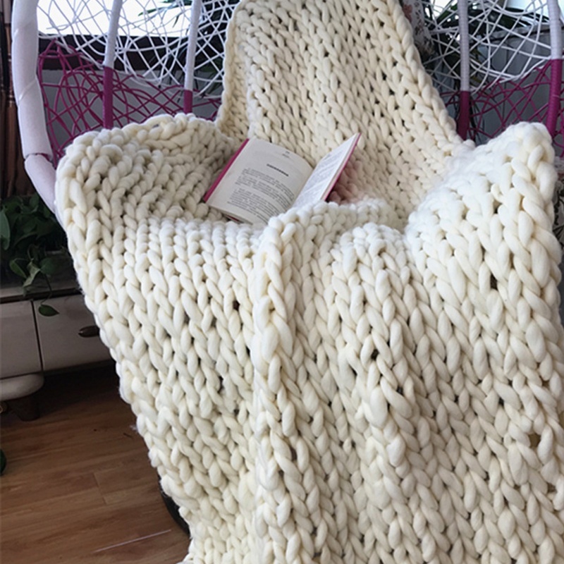 Hand Knit Blanket Sofa Cover F - Photography Yoga review and price