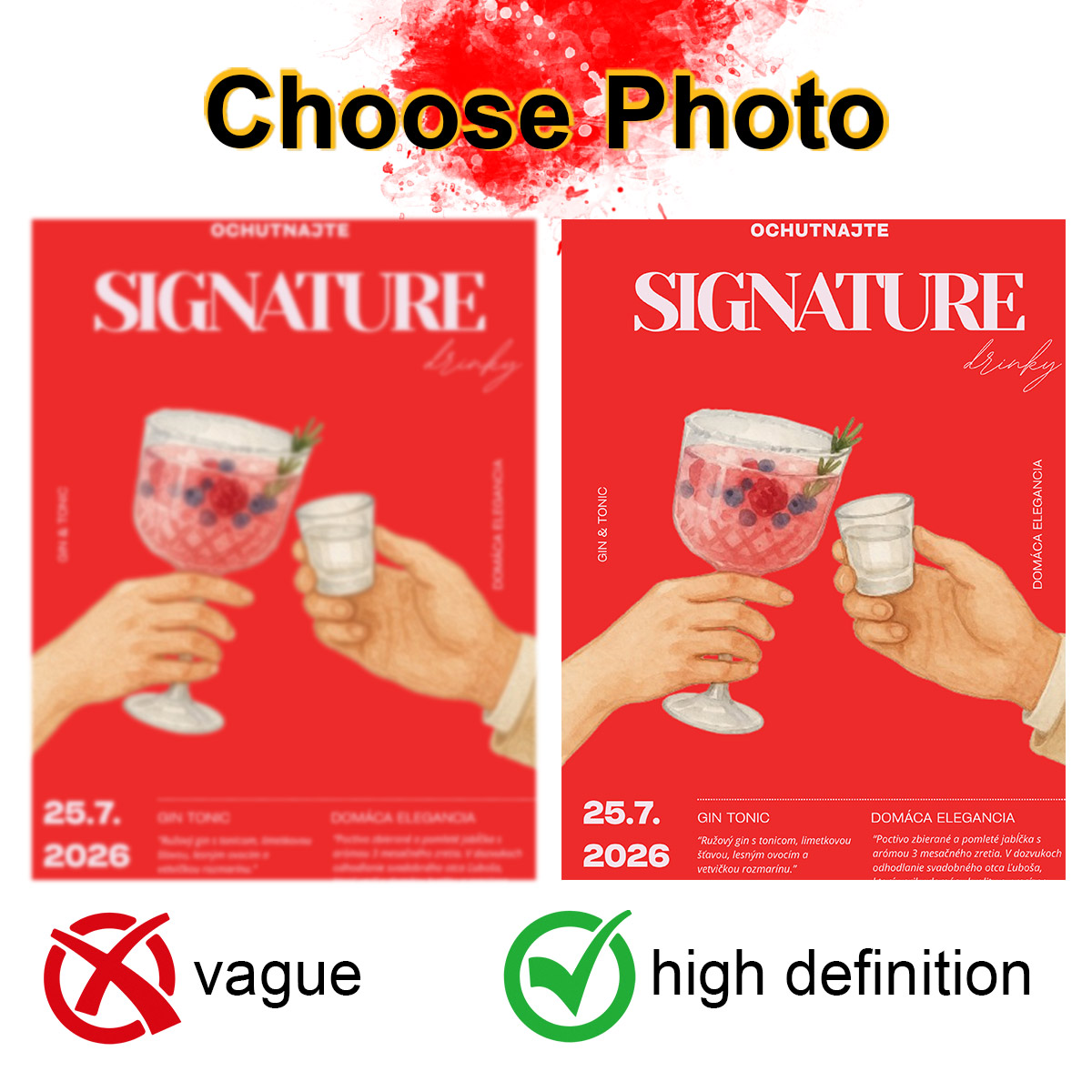 Custom Photo Advertising Poste - Photograph Lyrics review and price