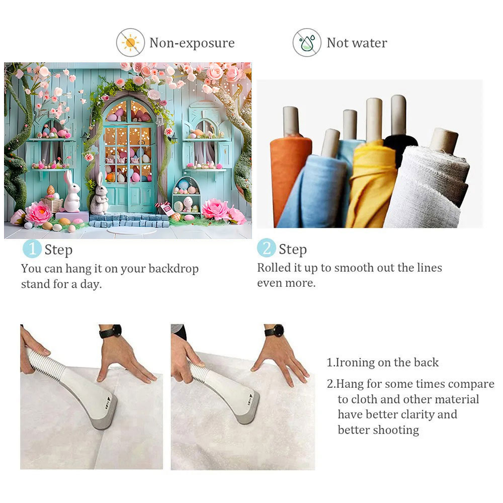 Happy Easter Backdrop Photogra - Photography With Ai review and price